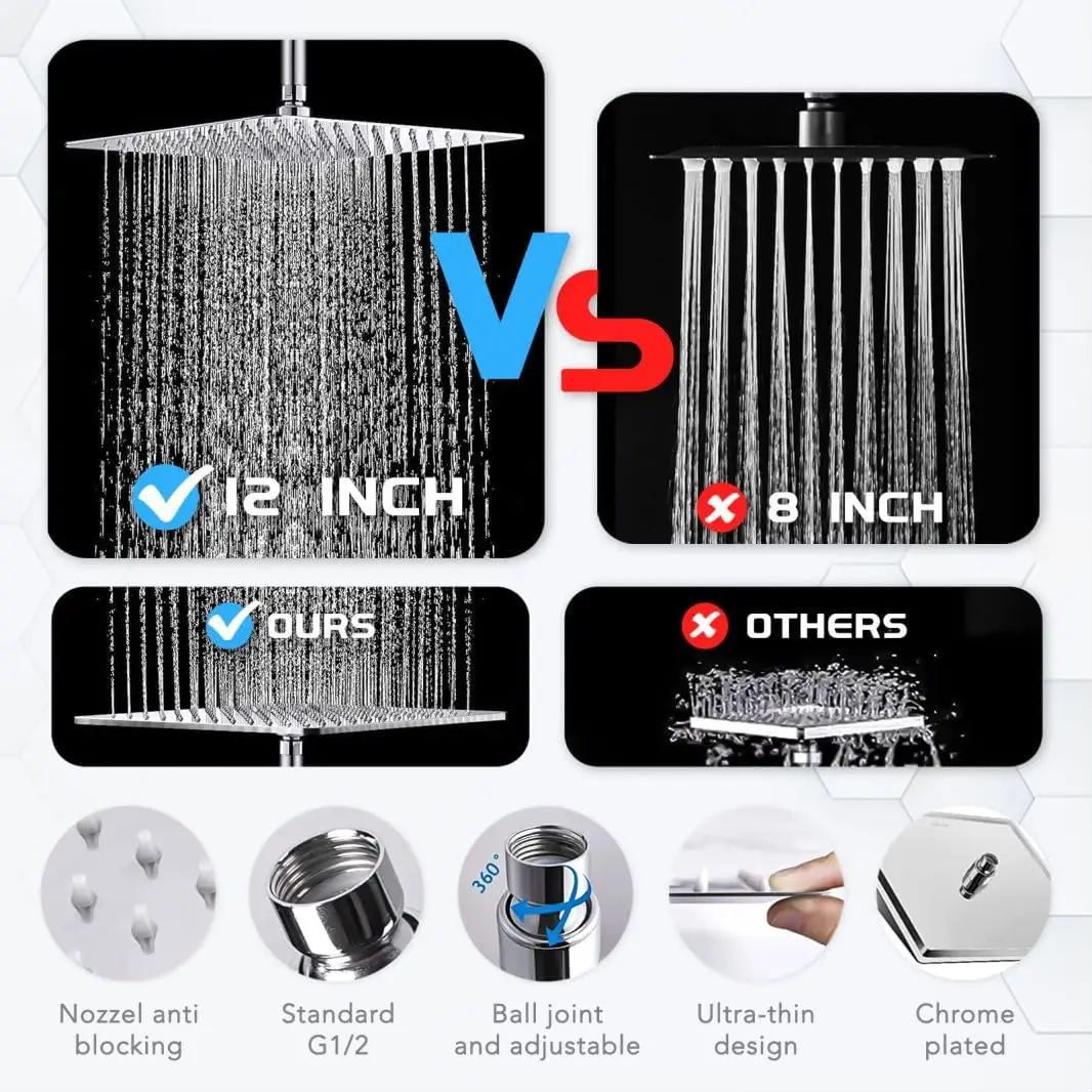 pressure 8 2 mode built-in electric washing, stainless steel chrome-plated shower head, 11 extended arm height/Angle adjustable 4