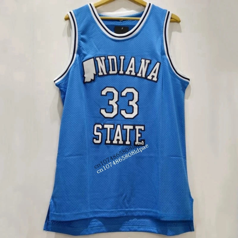 Basketball Jerseys Men Oversize 33 Larry Bird University Embroidery Sewing Breathable Athletic Sport High Street Sportswear