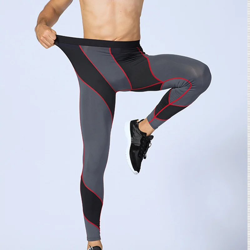 Men Yoga Sports Trousers Tight Long Pants Gym Fitness Running Workout Training Exercise Cycling Leggings Quick Dry S M L XL 2XL