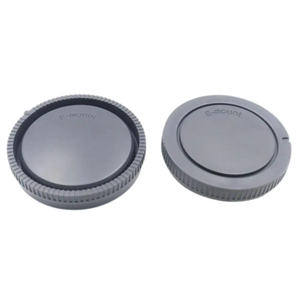 Camera Rear Lens Cap & Body Cap Cover for Sony E Mount NEX3/NEX5 A1 A7C A7R IV III A7 III II A7S II A6600 A6500 2pcs