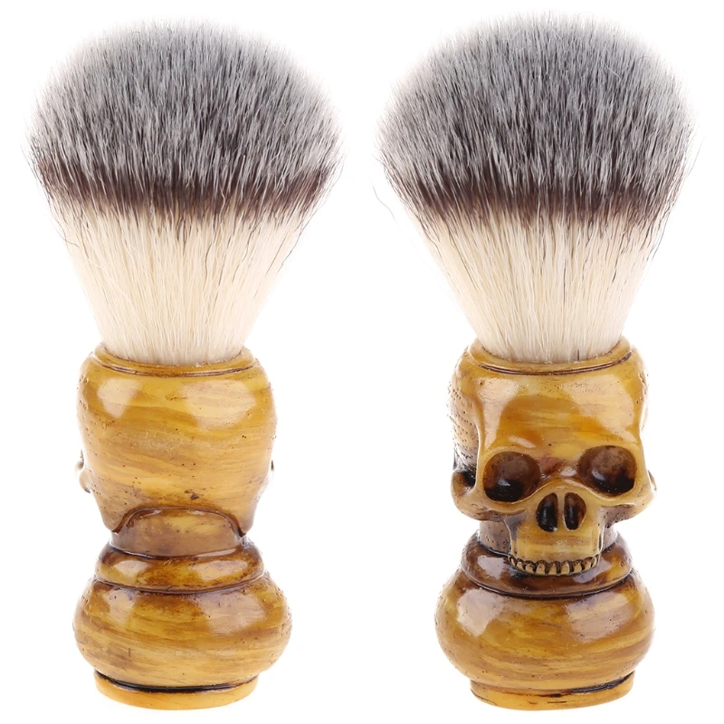 

Shaving Brush Badger Bristle Hair Skull Hand Made Wooden Handle -Men's Gift Drop Shipping