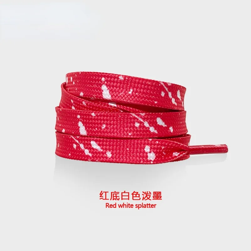 Colorful Ink Splatter Hand-Painted Shoelaces