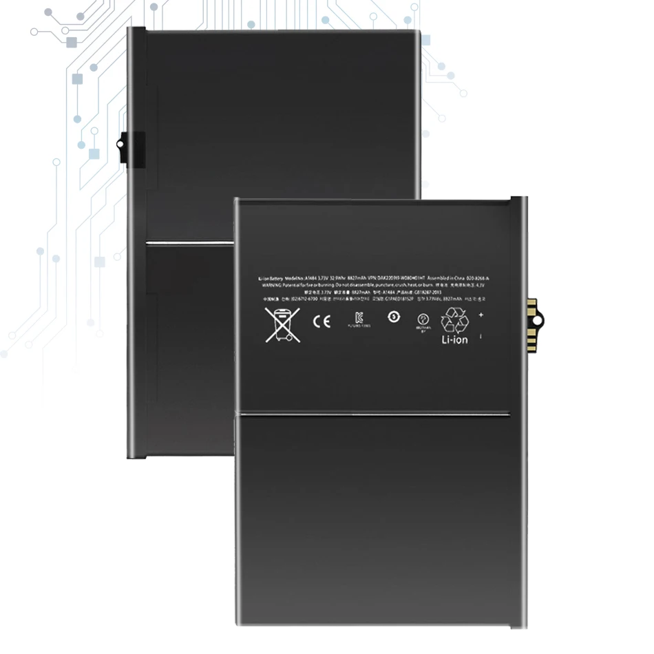 Battery 8827Mah for Apple Ipad 5 Air A1484 A1474 1475 rechargeable battery