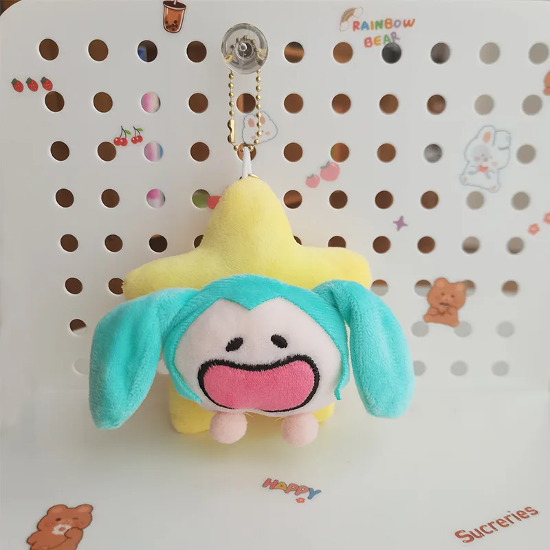 Adorable Hatsune Miku Plush Keychain Toy - Cartoon Character Bag Charm Keyring Stuffed Animal Plushie