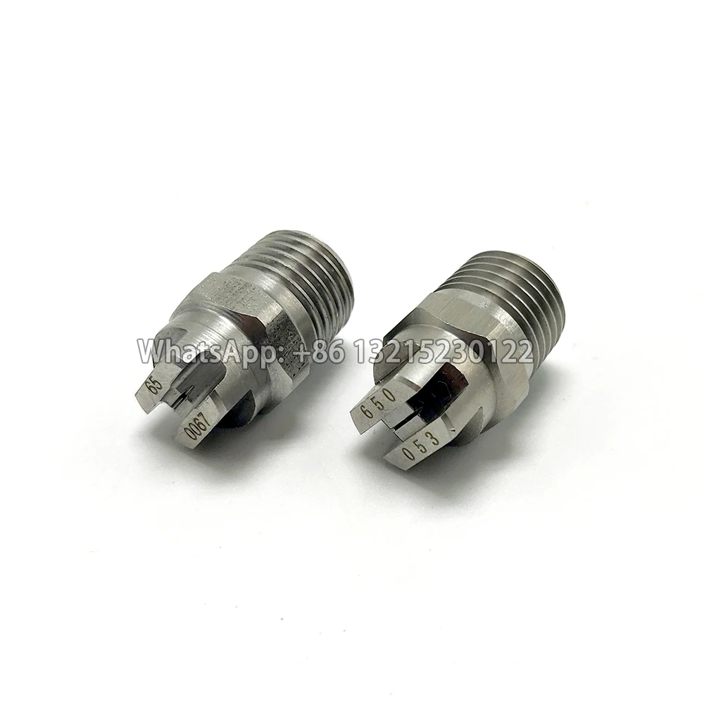 1/4" BSPT HVV/HU SS304 Flat Fan Spray Nozzle, Industrial / Factory Cleaning, Dust Removal Nozzle Washing, 1510 1520 2503 2506 5