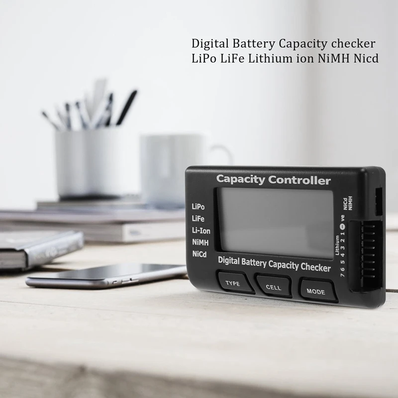 RC Cellmeter-7 Digital Battery Capacity Checker Lipo Life Li-Ion Nimh Nicd 2