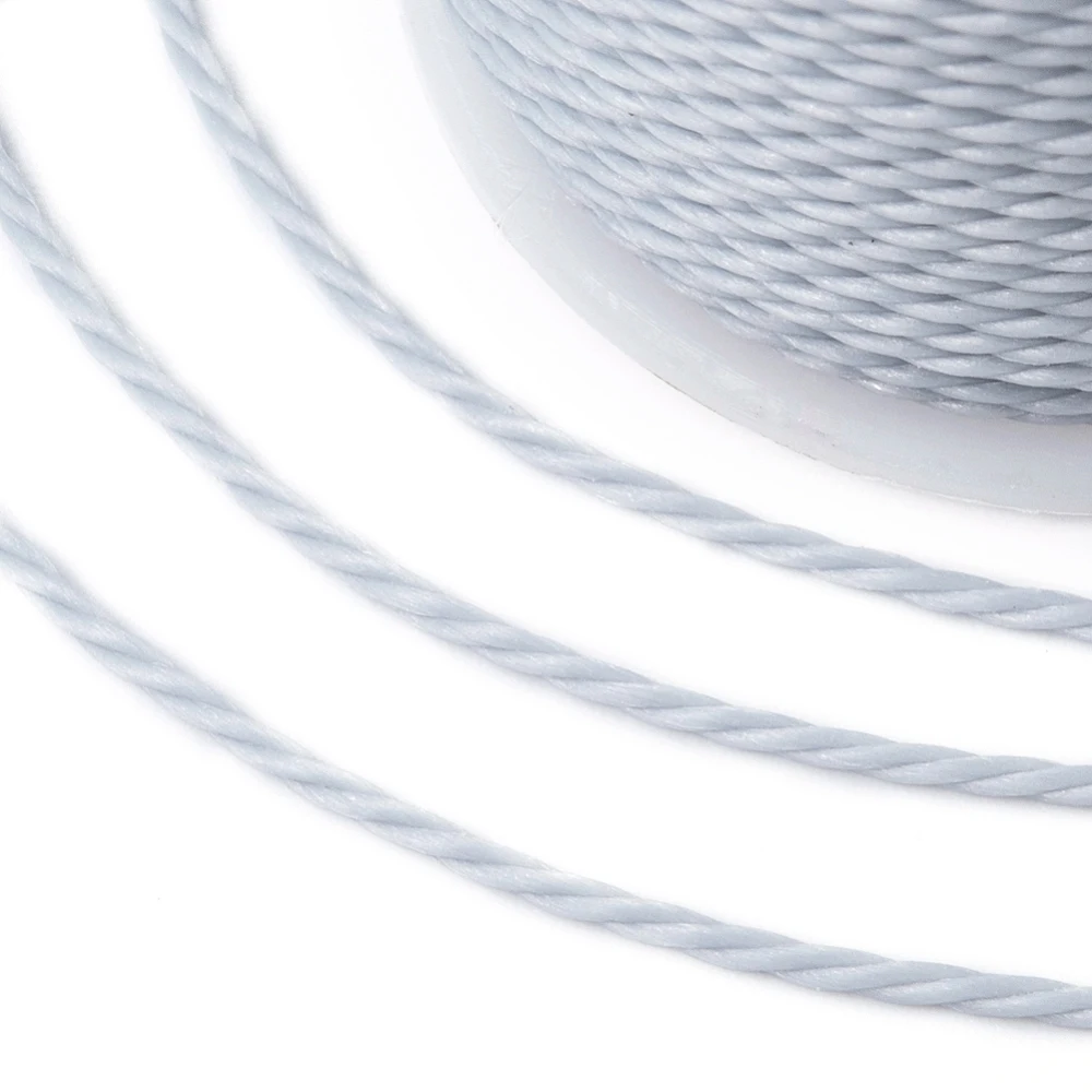 PandaHall 1mm Gewachste Polyesterkordel Gedrehter Gewachster Faden für DIY Makramee Armbänder Halsketten Schmuckherstellung Zubehör – Detail 34