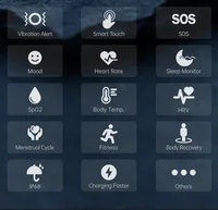 Qino K21 Smart Ring  Health Monitor with Smart Touch Information vibration alert 5ATM Waterproof Skin Temperature Measurement - Image 3