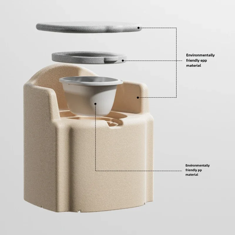 EPP Material Multi-functional Toilet Chair for The Elderly, Odor-proof Maternity Commode Chairs,  Indoor Toilet for Patients 6
