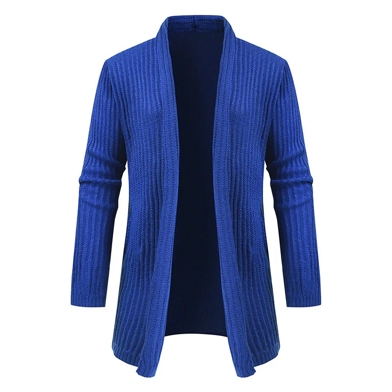 

Вязаный свитер свободного покроя с V-образным вырезом, однотонный вязаный кардиган, пальто, популярная Осенняя Новинка