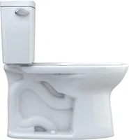 Drake Two-Piece Elongated 1.6 GPF Universal Height TORNADO FLUSH Toilet with CEFIONTECT Cotton White   wider range of people 2