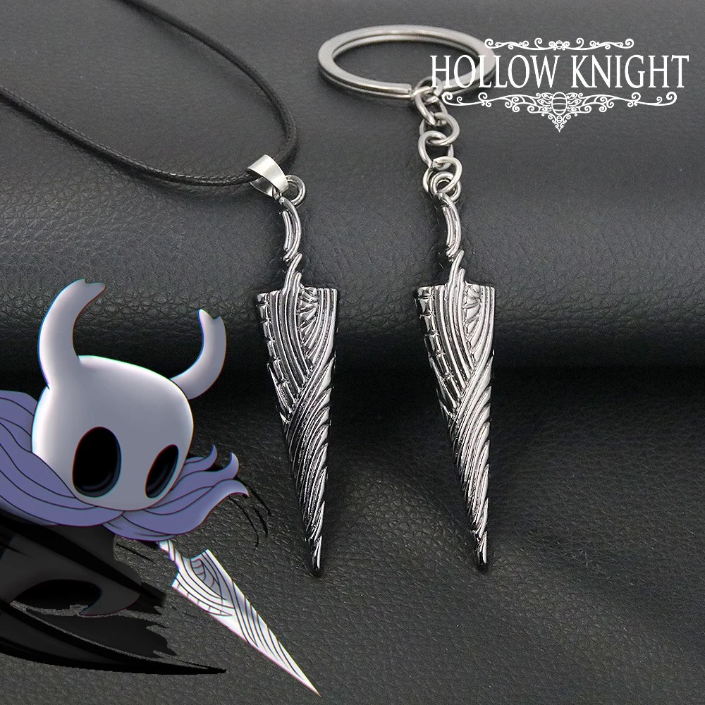 Gioco Hollow Knight Bone Nail Logo Portachiavi The Pale King Figure Portachiavi Gioielli Regalo Per Donna Uomo Portachiavi In Metallo Gingillo