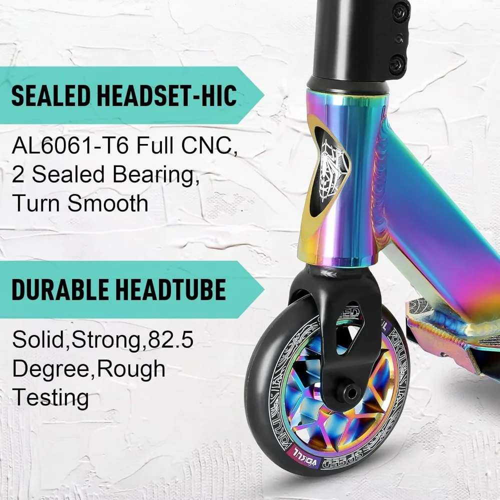 VOKUL K1 Pro Stunt Scooter: Ideal for Kids 8+, Teens, and Adults-Top Choice for Beginners in Freestyle Scooting