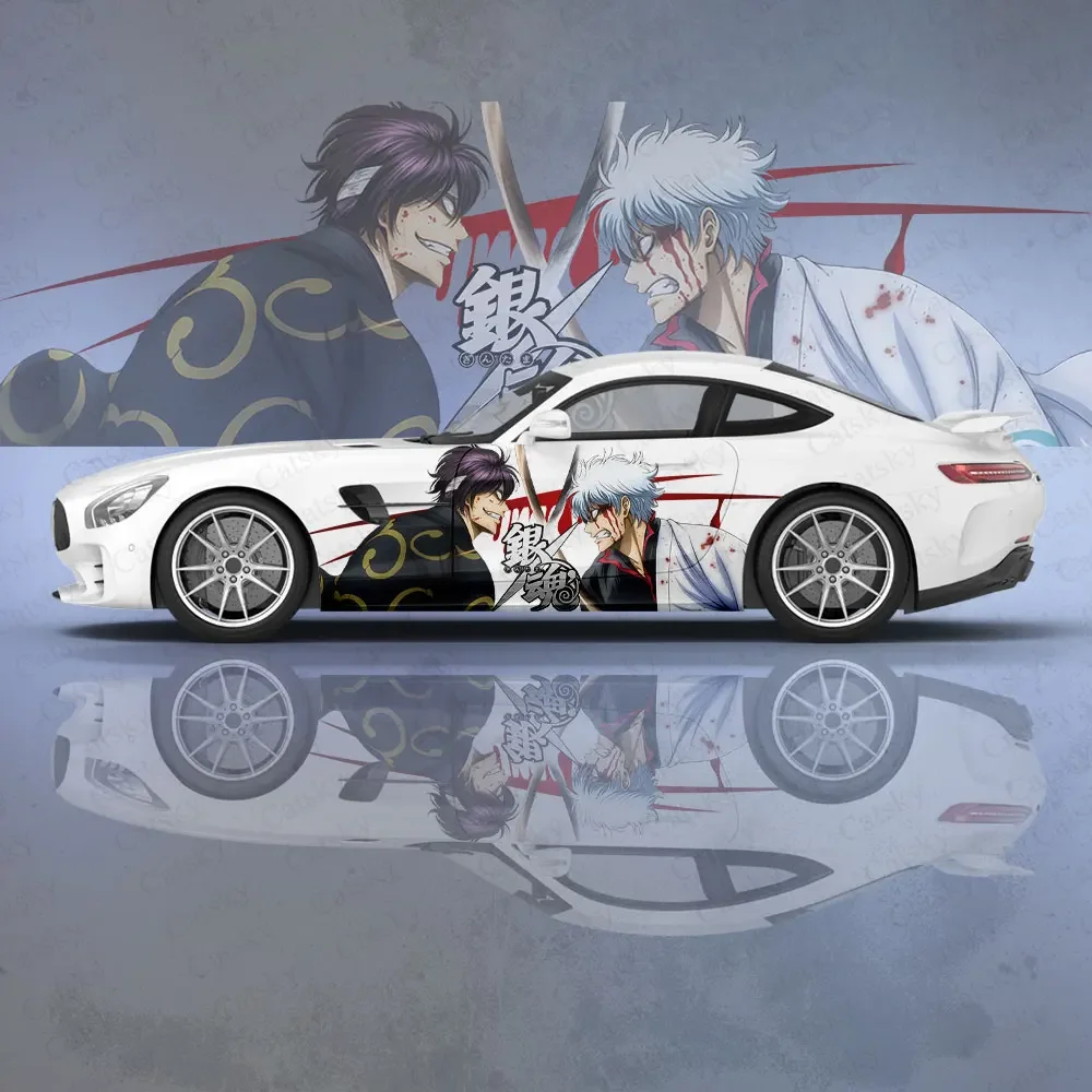 

Gintama Kagura Sakata Gintoki Anime Car Body Sticker Anime Itasha Vinyl Car Side Decal Sticker Car Sticker Automotive Decor Film