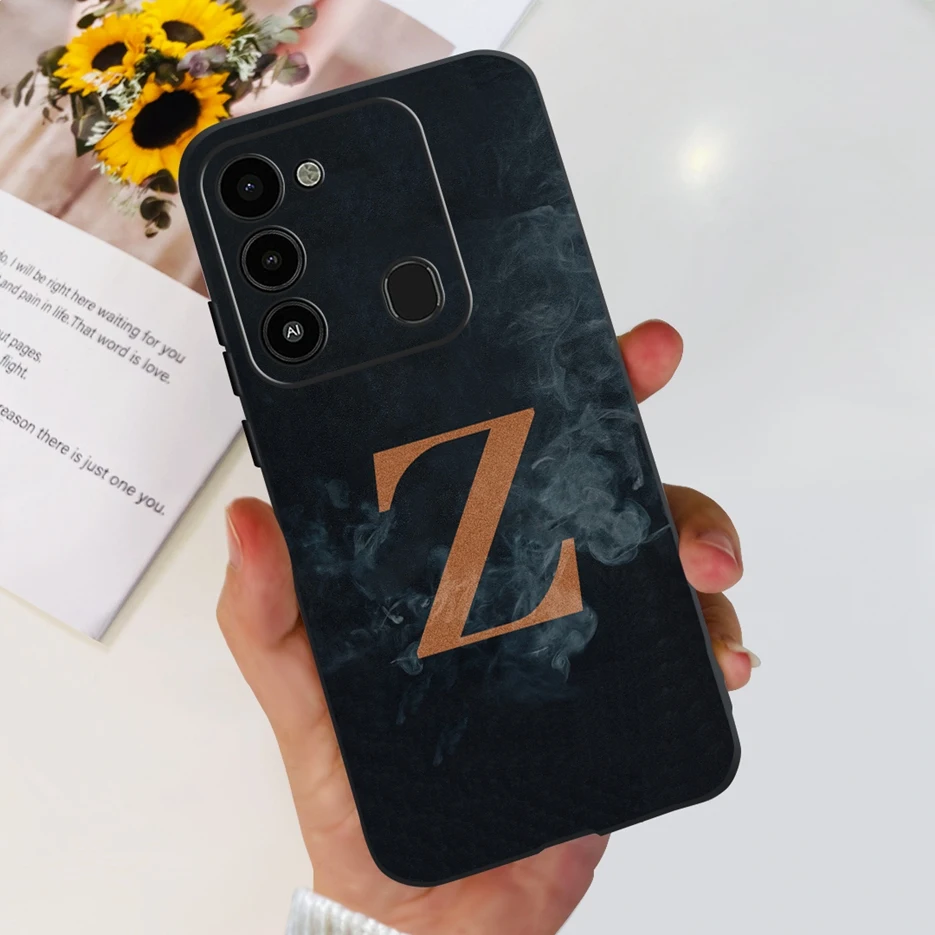 Luxury Letters Soft Silicone Phone Case for Tecno Spark Go and 8C