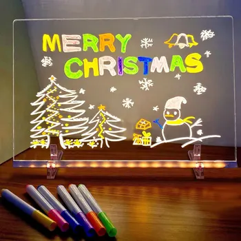 LED Light Up Drawing Board - 7 Colors Dry Erase 1