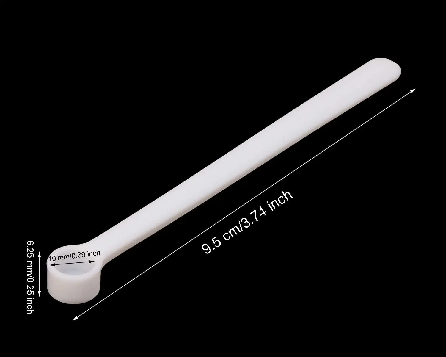 Measuring Spoon Set 200Pcs 0.25ml Micro Teaspoon Scoops Flat Bottom Mini plastics Measurement Tools for Cosmetics Medicines Powders Spice Seasoning