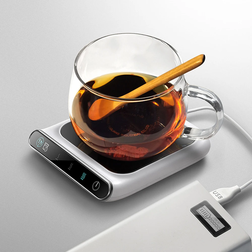 Porta-copos aquecidos portáteis USB, Mini aquecedor, Termostato