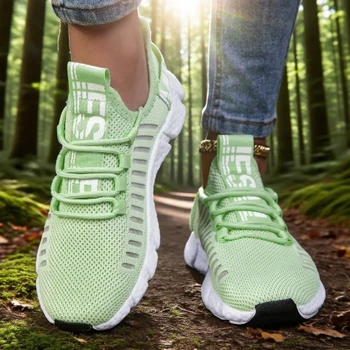 أحذية الجري النسائية ذات النعل الناعم أحذية رياضية خفيفة الوزن رائجة البيع قابلة للتنفس ومضادة للانزلاق سريعة الجفاف أحذية تنس للياقة البدنية 6