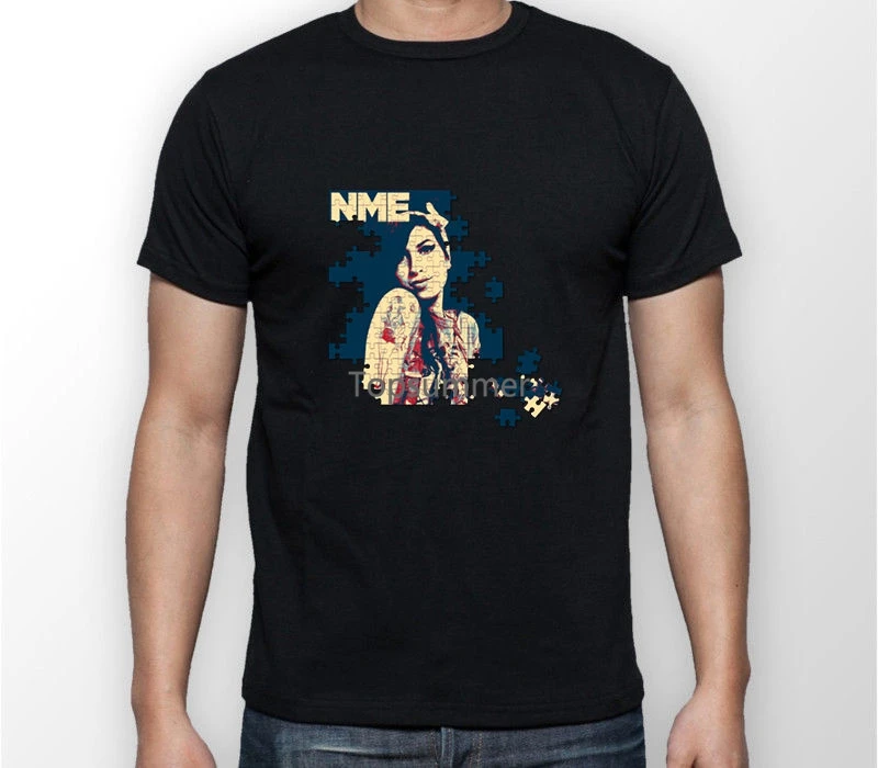 

Tee Shirt Mens 2019 New Tee Shirts Printing Tee Shirt Homme T Shirt Men Funny Amy Winehouse Indie Rock Band Alternative Grunge