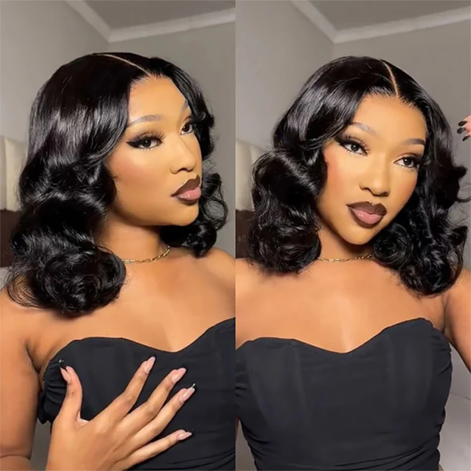 Body Wave Lace Frontal Wigs 13x4 HD Transparent Lace Front Human Hair Wigs For Women Short Bob Glueless, lace front wig,human hair wigs,human hair wig,front lace wig