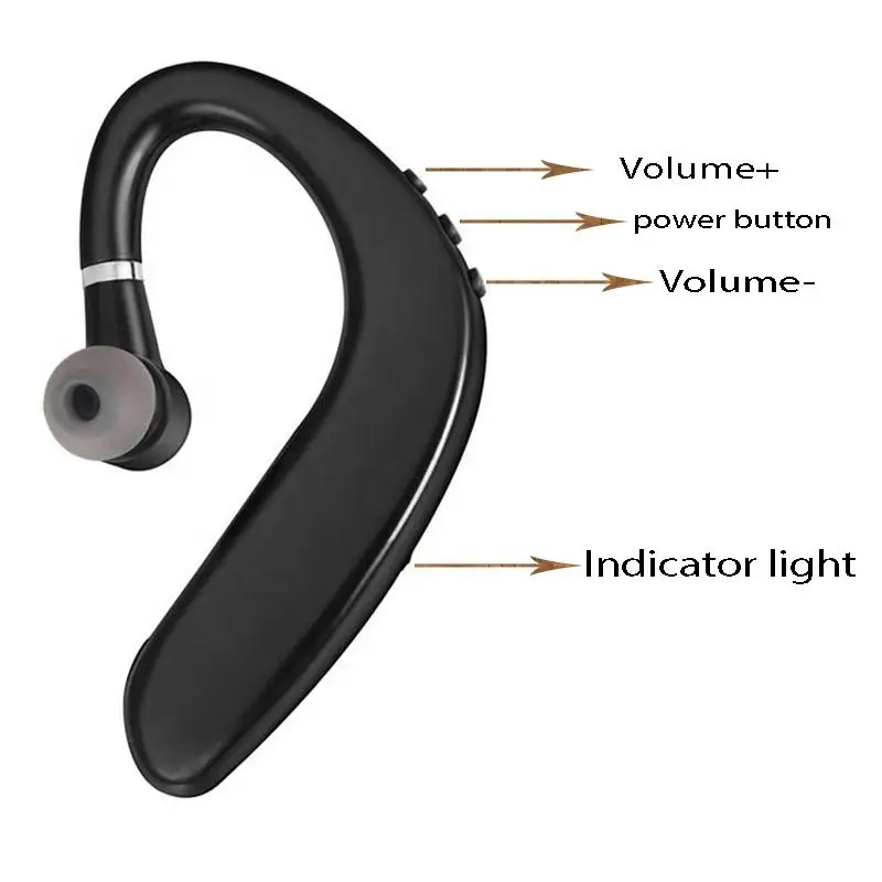 S109 Wireless Bluetooth Earphone With HD Mic Stereo Business Handsfree HD Call Bluetooth 5.0 Headset For iPhone Xiaomi Samsung