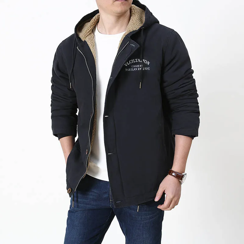 Men's Cold Jackets Parkas Work Wear Motorcycle Jacket Coat Winter Streetwear Clothing New in Outerwears Camping Climbing Clothes
