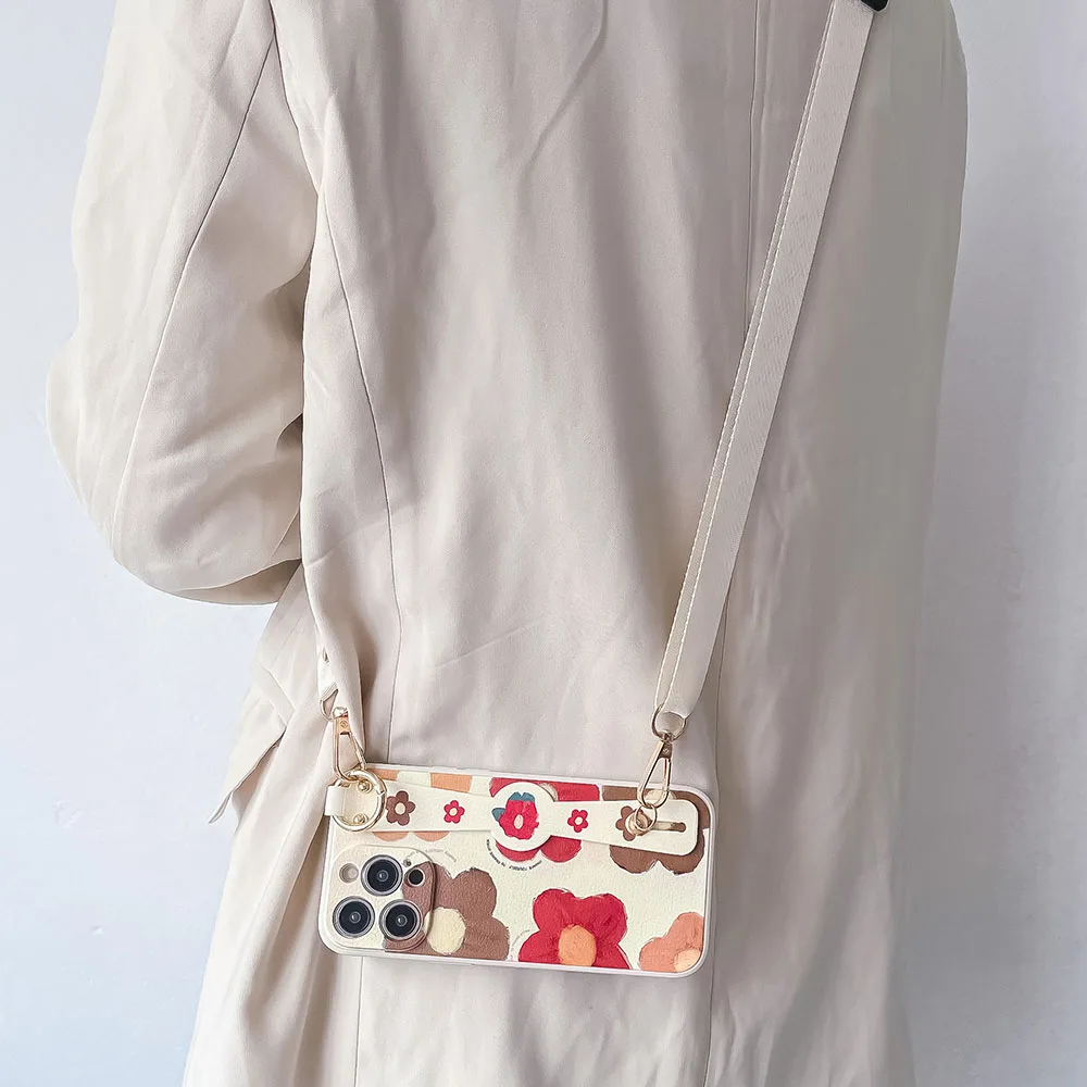 Versatile Lanyard Phone Case with Wrist Strap Holder Cover