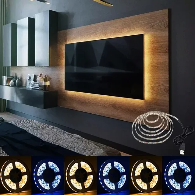 Striscia LED Retroilluminazione TV 56-75 Pollici - 4 Metri - Controllo App E Telecomando - Colori RGB - Foto 7