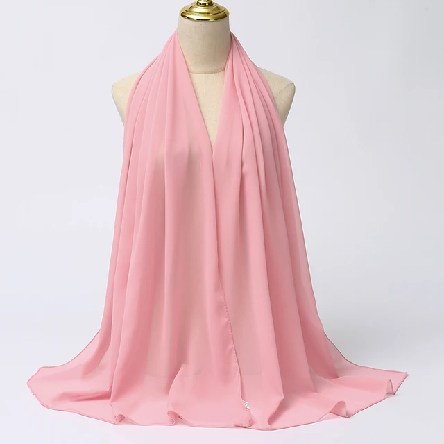 Foulard Hijab en mousseline de soie pour Femme, voile musulman ramadan ,hijab femme musulman,foulard musulmane pour femme, foulard mousseline en Jersey doux de haute qualité hijab islam voile femme musulman,70*180cm