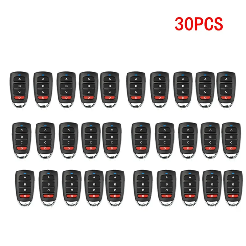 10/5pcs ABCD / Lock Unlock 4Button 433MHz Metal Push Button Remote Control Transmitter Universal 4 Buttons Garage Door Opener - Image 15