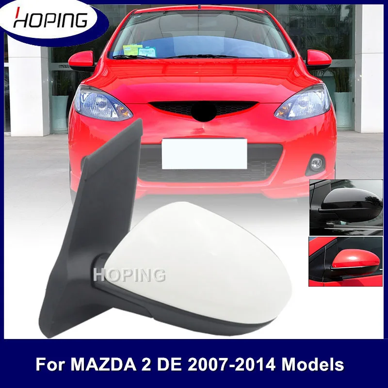 Hoping Auto Outer Rearview Side Mirror Assy For Mazda 2 2007 2008 2009