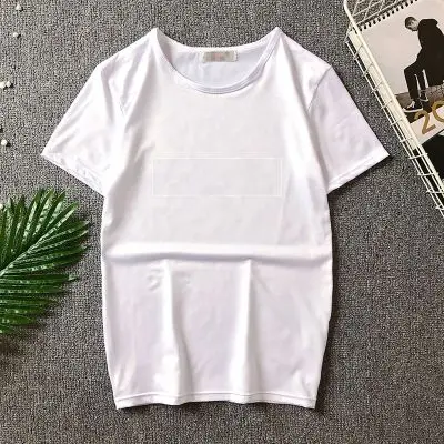 Pure white short t