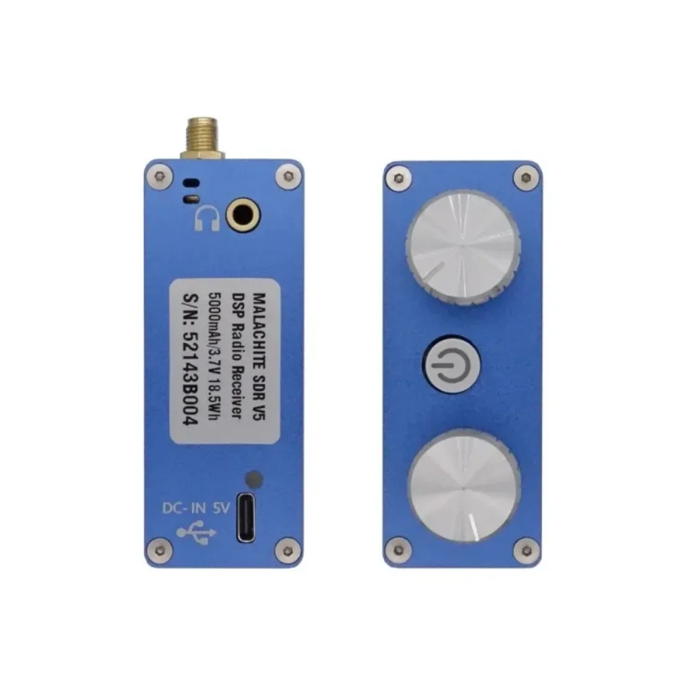 Malachite sdr dsp短波ラジオ受信機、オプション付きv5、1.10d