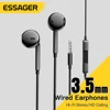 Essager 3.5mm Wired Headphones In Ear Headset Wired Earphones with Microphone Stereo Earbuds Sports In-line Control For Phones 1
