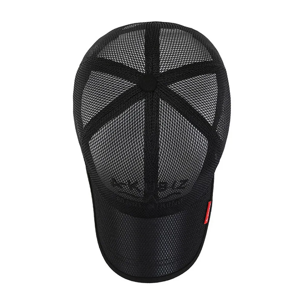 Outdoor Sunscreen Fashion Embroidered Women's Men's Summer Embroidered Letter Mesh Hunting Cap