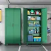 Metal Storage Cabinet 75" Steel File Cabinet for Home Office Kitchen Pantry Storage Cabinet with Doors 5 Adjustable Shelves 6