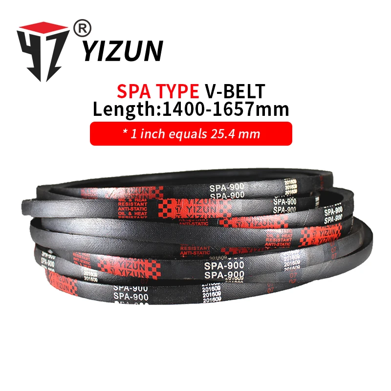 YIZUN SPA 타입 하드 와이어 고무 드라이브 피치 길이, 산업용 변속기 ..