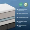 Full Size Mattress, Gel Memory Foam Mattress for Pressure Relief, Fiberglass-Free Comfort Mattress in a Box, Medium Firm Mattres 4