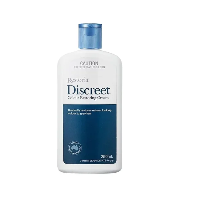250ml Restoria Discreet Colour Restoring Cream,Grey Hair Treatment Reduce Grey Hair Care - Suitable for Men Women Shampoo 6