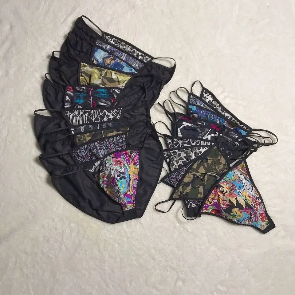 5PCS Fashion Sexy Sexy Lace Mesh Transparent Men's Bag Temptation Nude Feel Large Size Men's Briefs sissy panties for men