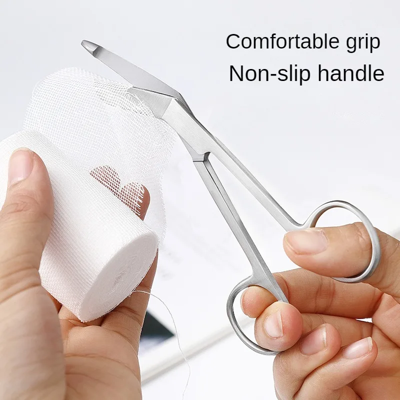 Stainless Steel Bandage Scissors 11.2/14CM Nursing Scissors for Medical Home Use 2