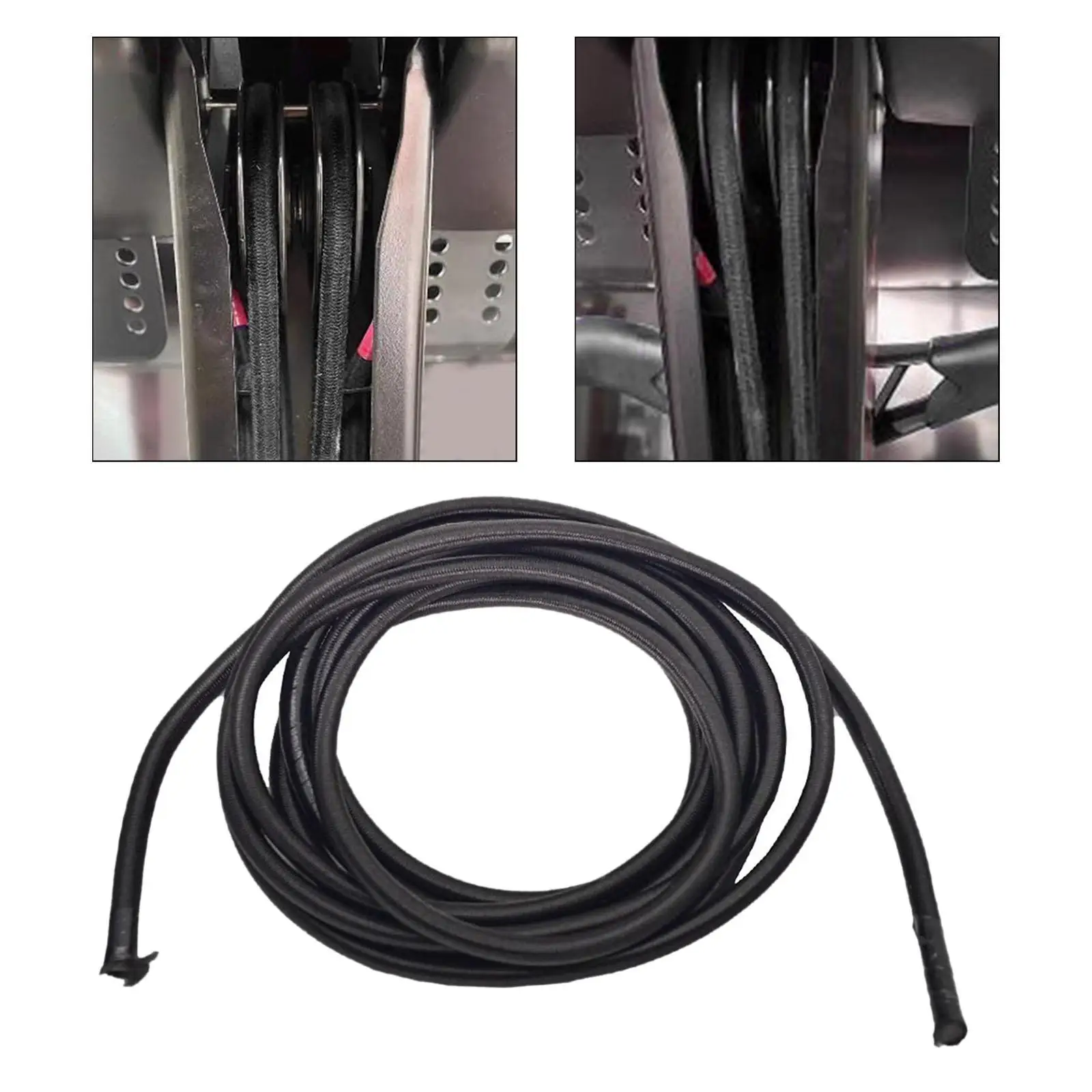 Rowing Machine Elastic Rope Pull Rope Multiuse Pull Strength Band Tricep Down for Home Fitness Strength Training