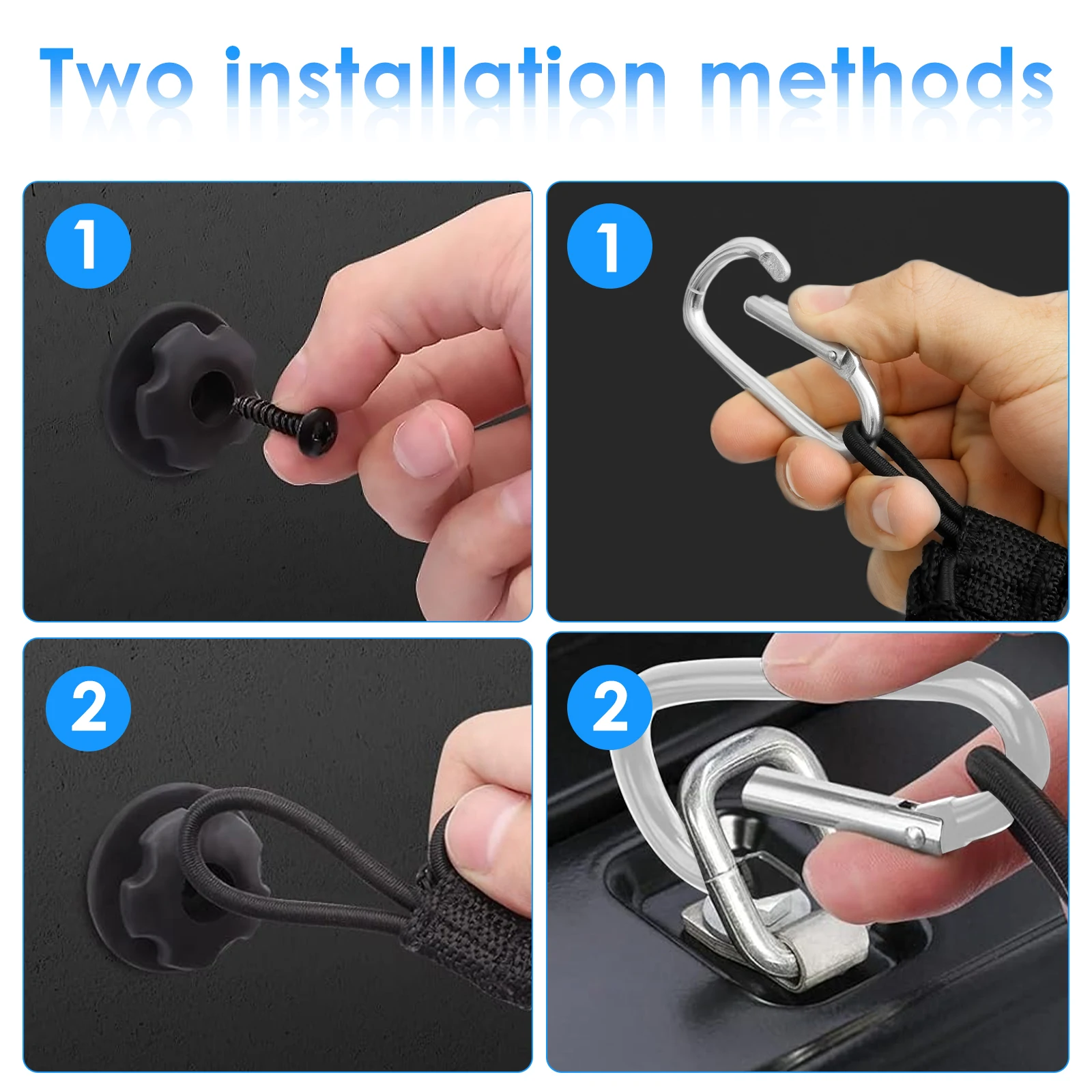 3 Pocket Cargo Net Truck Bed Rear Cargo Storage Mesh Netting with Elastic Strap Truck Accessories Bed Grocery Holder for SUV Car