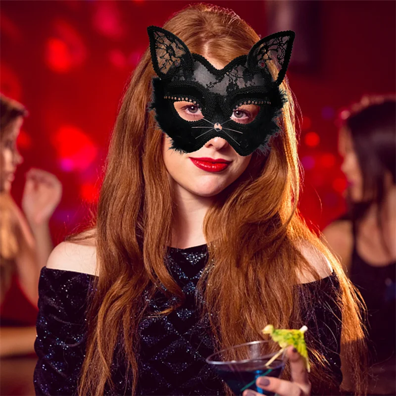 Maschera Catwoman E Choker - PU Nero, Sexy, Per Halloween E Cosplay - Foto 5