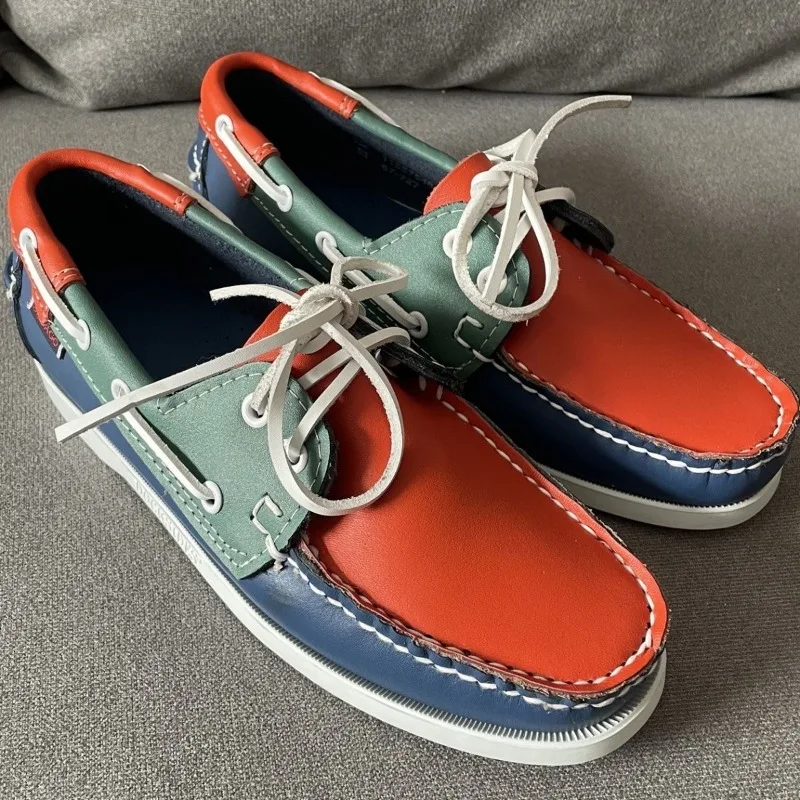 

2023 New Arrival Young Boy Casual Footwear Comfortable Boat Shoes For Mens Good Quality Leather Loafers Flats Men Casual Shoes