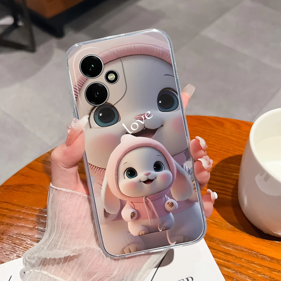 Pretty Flowers Transparent TPU Bumper Protective Cover
