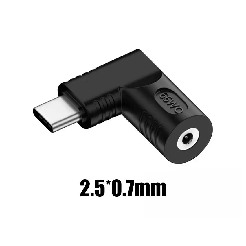 65 واط تيار مستمر الطاقة أنثى إلى USB نوع-C ذكر PD...