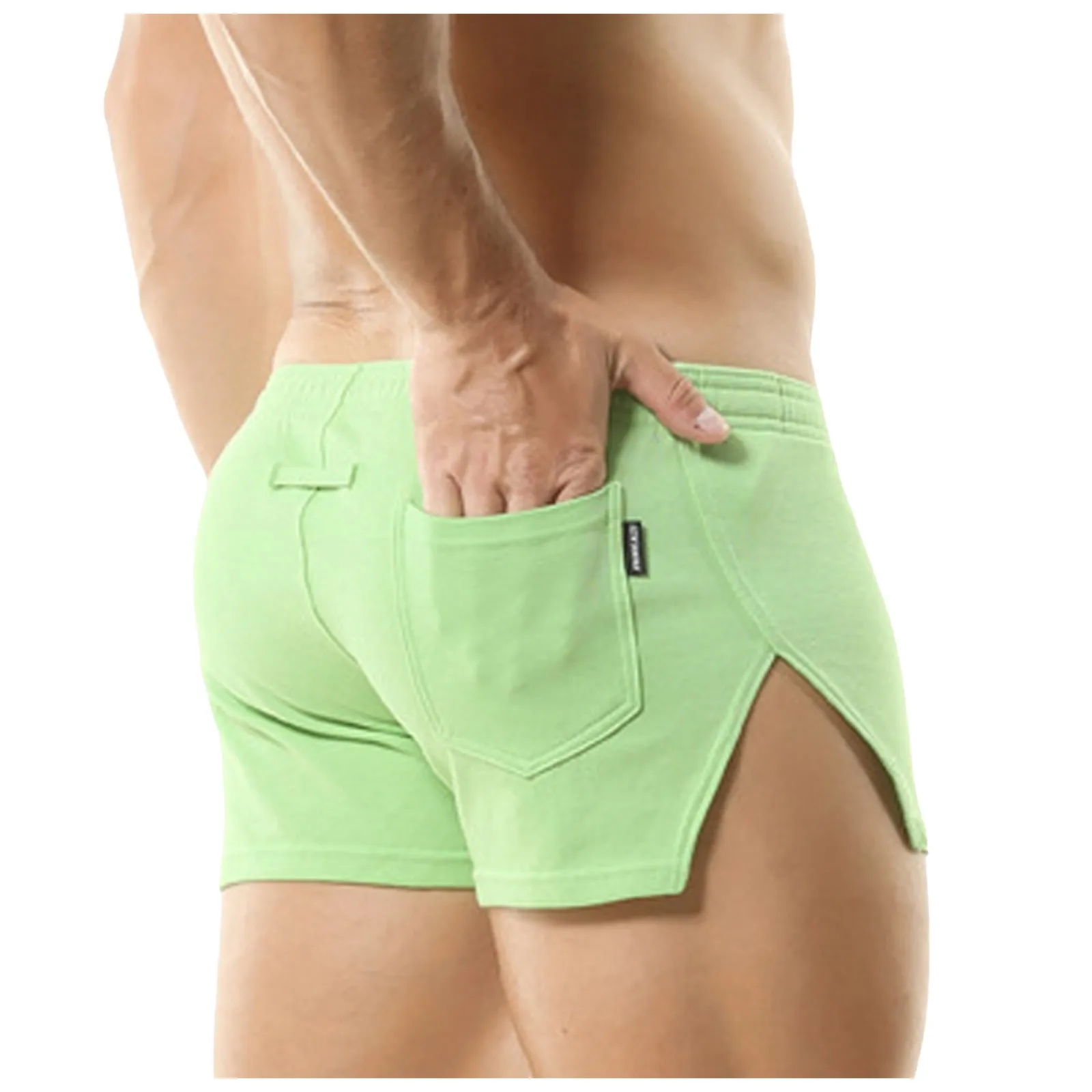 Male Casual Pants Solid Color Trend Youth Summer Mens Sweatpants Fitness Running Shorts Summer Brand New Beach Pants 3