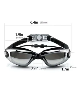 Professional Adult Swim Goggles Waterproof Fog-proof Racing Goggles Men Women Cool Silver Plated Swimming Equip Wholesale 1